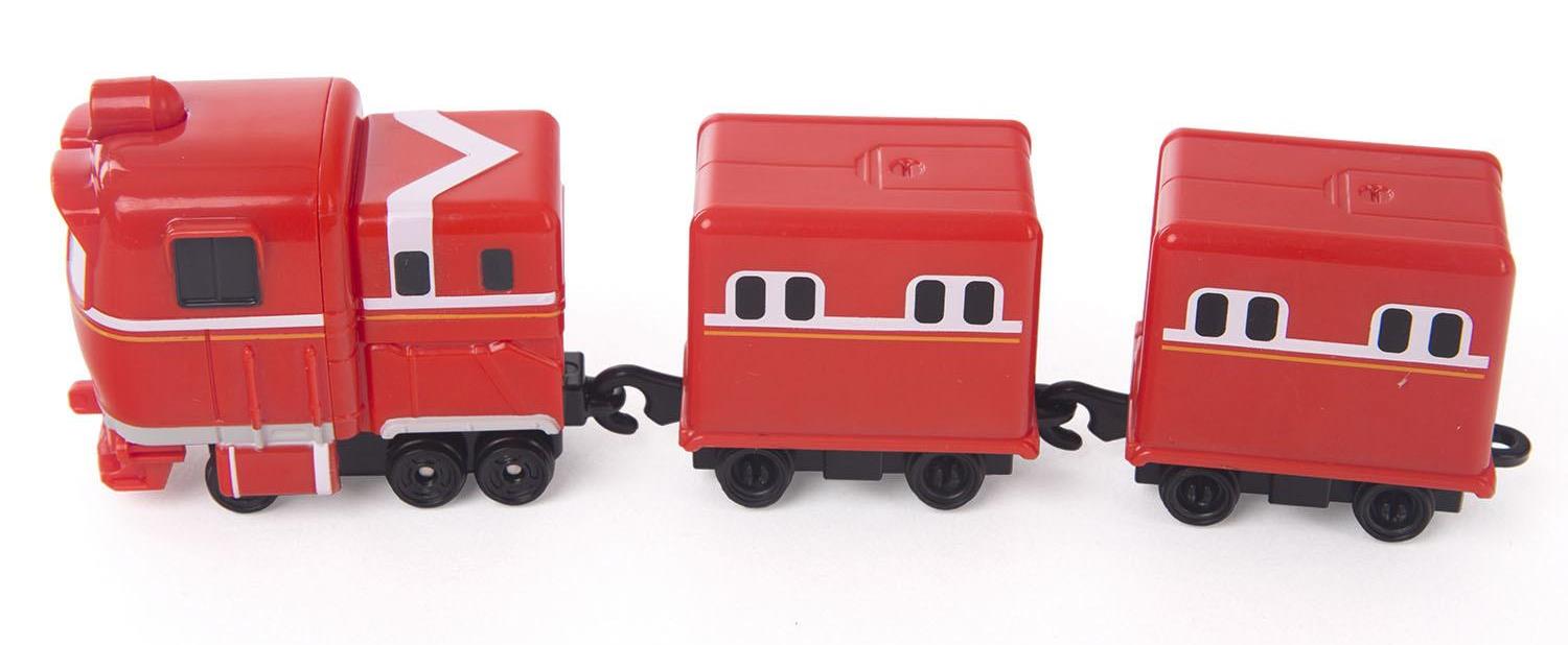 Паровозик Robot Trains – Альф с двумя вагонами  